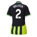 Manchester City Kyle Walker #2 Dámské Venkovní Dres 2024-25 Krátkým Rukávem